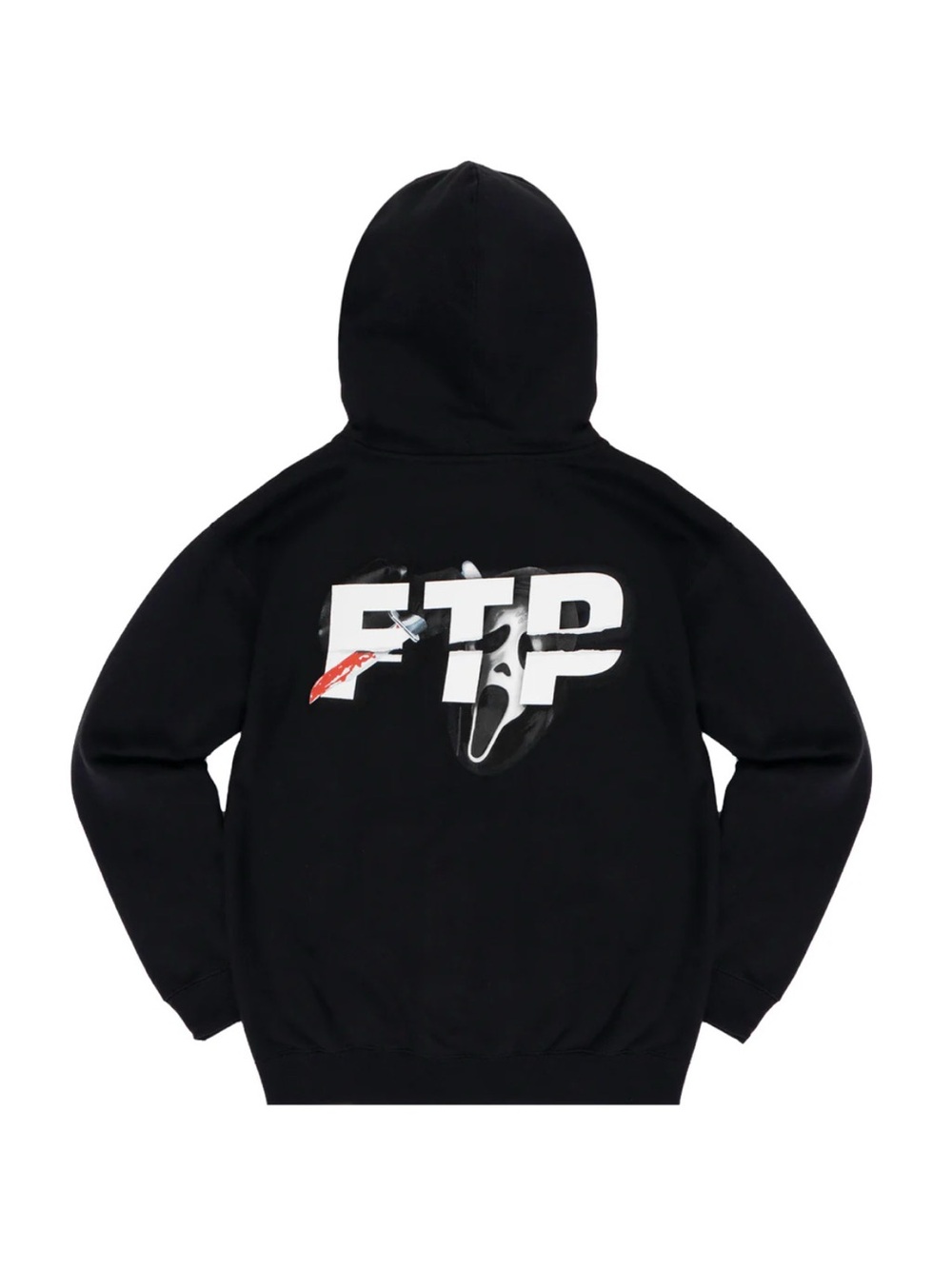 FTP Scream Ghostface Knife Graphic Logo Pullover Hoodie Mens Size 2XLarge NEW